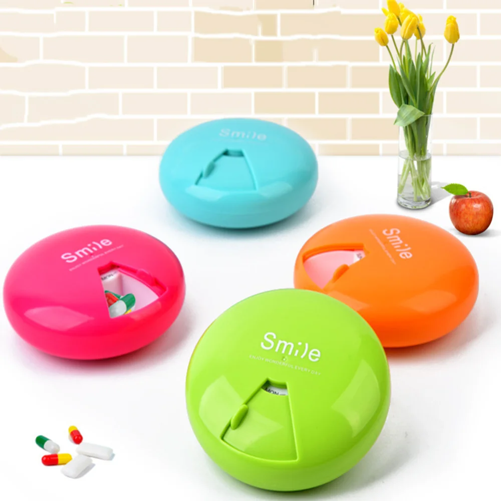 4PCS Compact Weekly 7 Grids Pill Case Portable Pill Sub Box Round Rotating Pill Box Household Medicine Case Multi-purpose Plasti
4PCS Compact Weekly 7 Grids Pill Case Portable Pill Sub Box Round Rotating Pill Box Household Medicine Case Multi-purpose Plasti