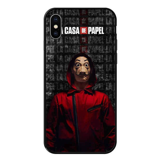 Spain TV La Casa de papel Case For Apple iPhone XS MAX X XR Money Heist cover cases for iPhone 6 6s 7 8 plus coque
Spain TV La Casa de papel Case For Apple iPhone XS MAX X XR Money Heist cover cases for iPhone 6 6s 7 8 plus coque