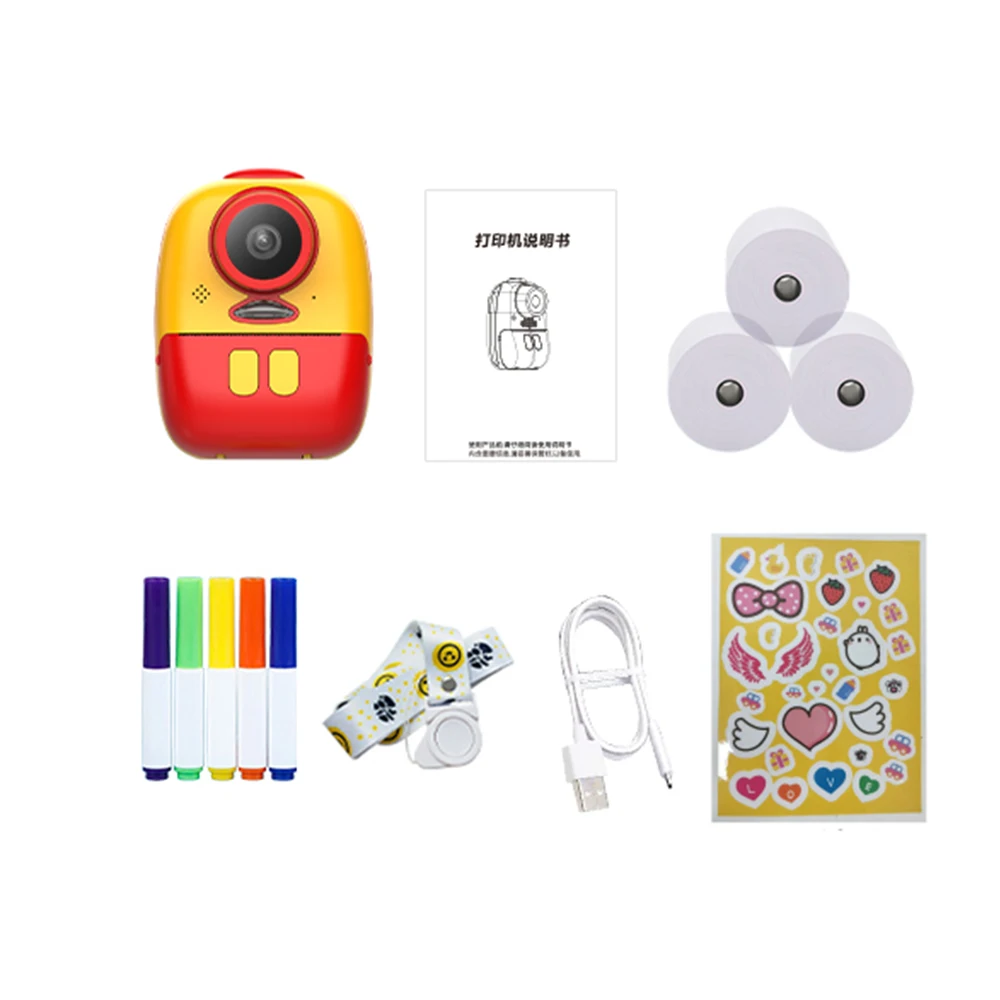 26MP 1080P HD Digital Kids Mini Camera Instant Print Cameras Dual Camera Lens Built-in Lithium Battery Cameras for Girls Boys 
26MP 1080P HD Digital Kids Mini Camera Instant Print Cameras Dual Camera Lens Built-in Lithium Battery Cameras for Girls Boys