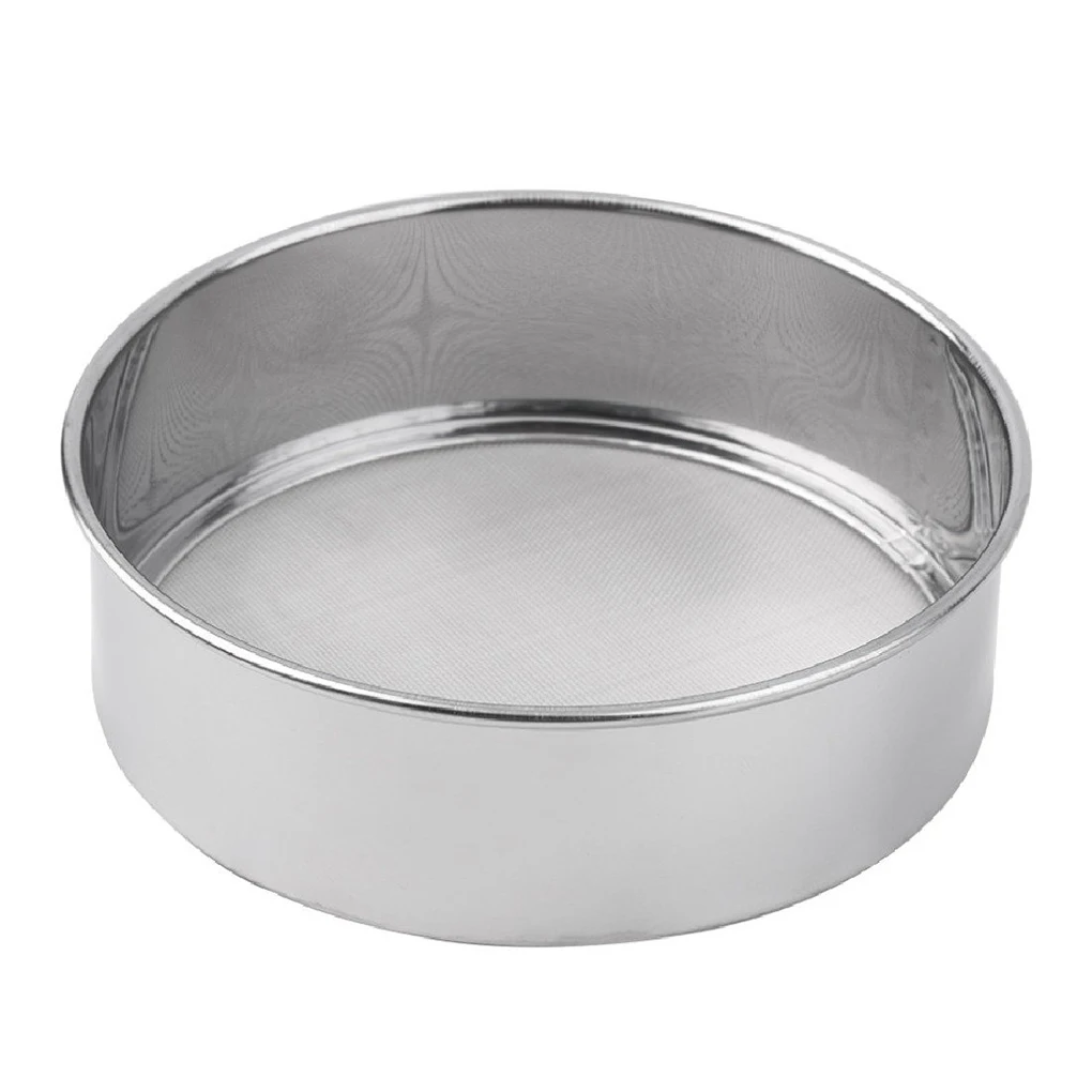 Stainless Steel Flour Sieve Baking Tool Kitchen Super Fine Round Flour Sugar Powder Sieve Colander
Stainless Steel Flour Sieve Baking Tool Kitchen Super Fine Round Flour Sugar Powder Sieve Colander