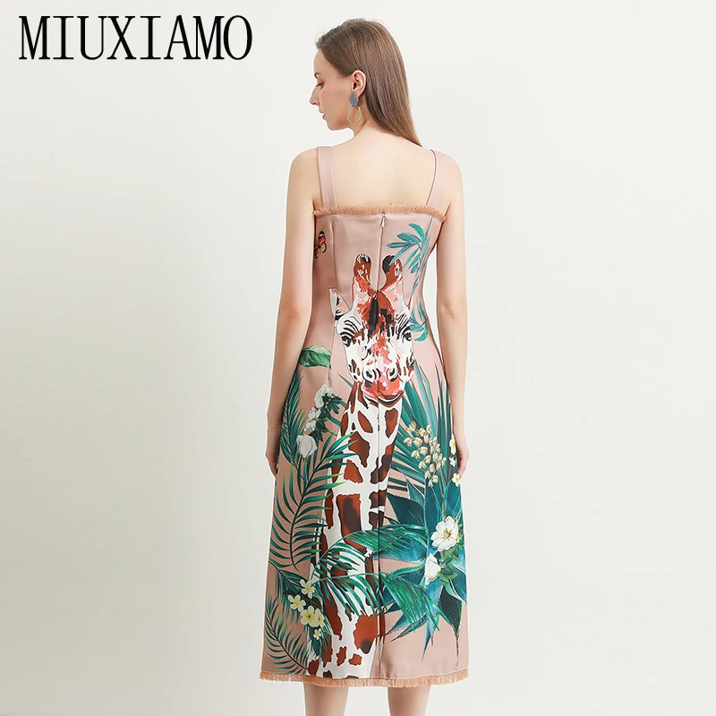 MIUXIMAO High Quality 2019 Fall&Spring Dress Giraffe Butterfly Print Tassels Office Lady Eleghant Casual Dress Women vestidos
MIUXIMAO High Quality 2019 Fall&Spring Dress Giraffe Butterfly Print Tassels Office Lady Eleghant Casual Dress Women vestidos
