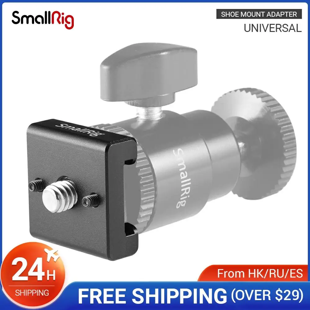 SmallRig Cold Shoe Mount Adapter With 1/4 Screws To Mount LED Light Monitor Handle Microphone 2 PCS DIY Camera Rig Set -2060
SmallRig Cold Shoe Mount Adapter With 1/4 Screws To Mount LED Light Monitor Handle Microphone 2 PCS DIY Camera Rig Set -2060
