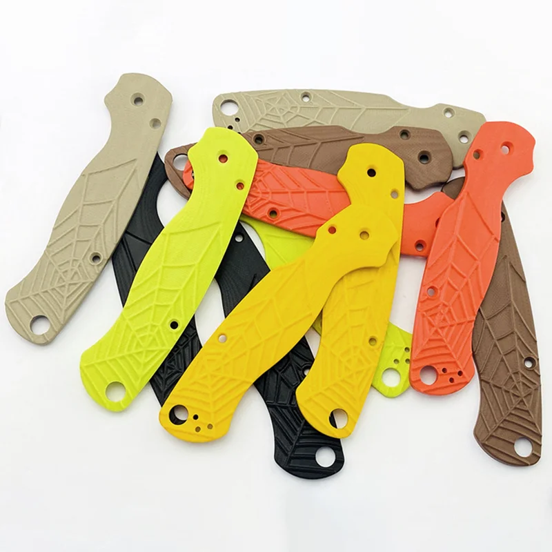 

1Pair Spider Web G10 Material Folding Knife Grip Patches Scale for Spyderco C81 Paramilitary 2 Para2 Handle DIY Make Accessories