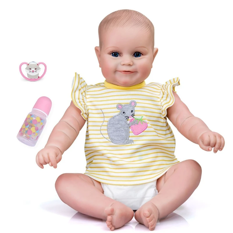 49cm Silicone Realistic Doll Opened Eyes Soft Vinyl Baby Cute Newborn Toy with Pacifier Gift for Children Kids
49cm Silicone Realistic Doll Opened Eyes Soft Vinyl Baby Cute Newborn Toy with Pacifier Gift for Children Kids