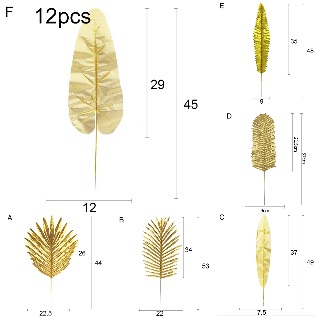 Palm Artificial Leaves Party Plant Plants Simulation Tree Tropical 12pcs
Palm Artificial Leaves Party Plant Plants Simulation Tree Tropical 12pcs