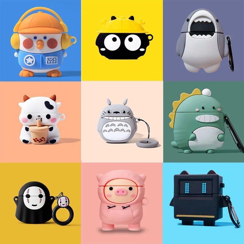 Симпатичный мультяшный чехол для наушников Totoro для Airpods чехол для беспроводных Bluetooth наушников чехол для Airpods Pro защитный чехол для зарядки
Симпатичный мультяшный чехол для наушников Totoro для Airpods чехол для беспроводных Bluetooth наушников чехол для Airpods Pro защитный чехол для зарядки
