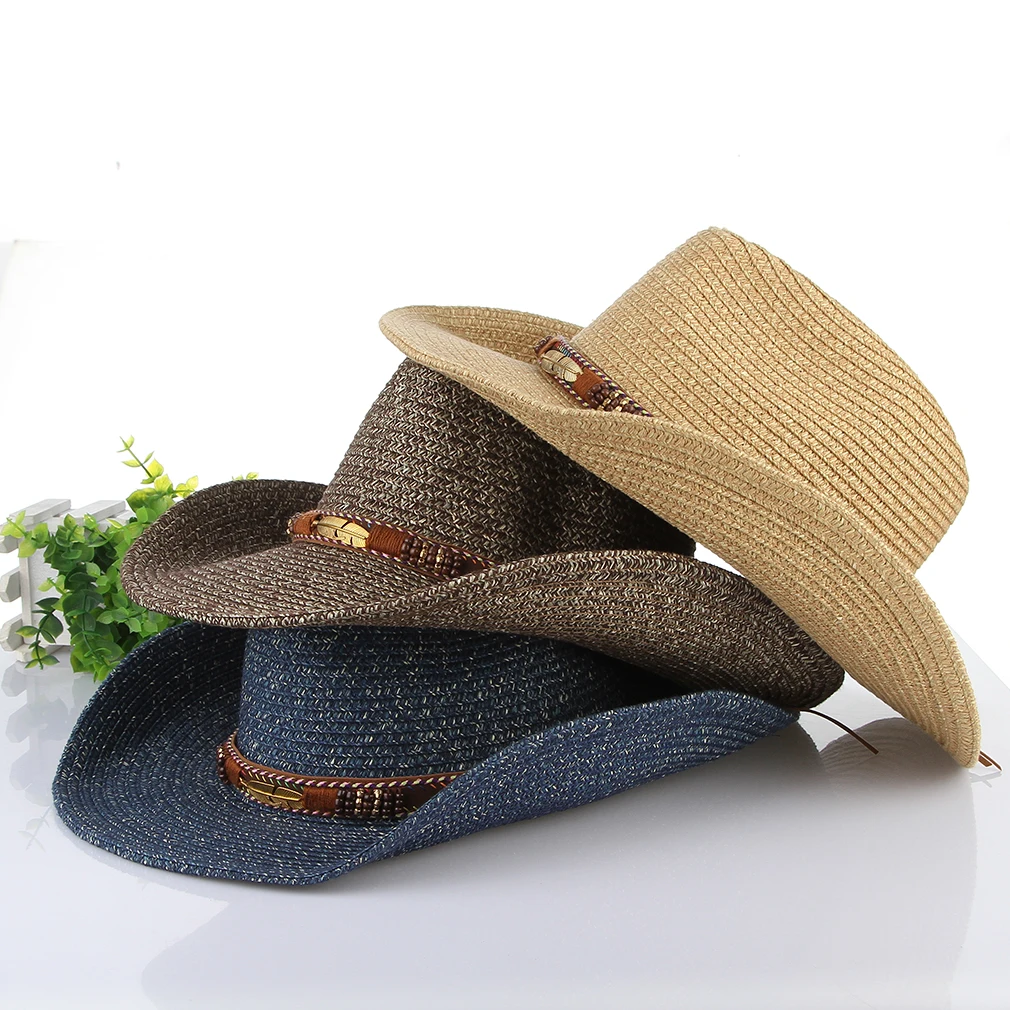 2021 Hot Sale Unisex Retro Sunshade Jazz Hats Woven Western Cowboy Hats Cotton Yarn Paper Hat
2021 Hot Sale Unisex Retro Sunshade Jazz Hats Woven Western Cowboy Hats Cotton Yarn Paper Hat
