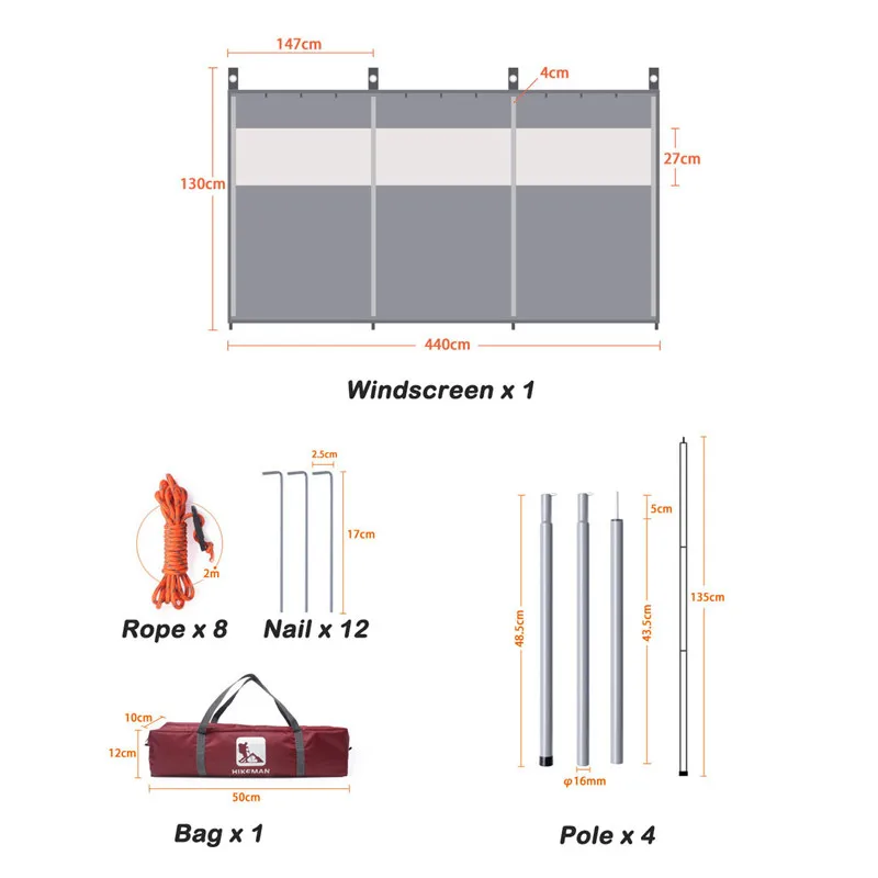 130x440CM Outdoor Windscreen Multifunction 300D Oxford Cloth Fold Transparent Strip Camping Picnic Bonfire Windbreak Windshield
130x440CM Outdoor Windscreen Multifunction 300D Oxford Cloth Fold Transparent Strip Camping Picnic Bonfire Windbreak Windshield