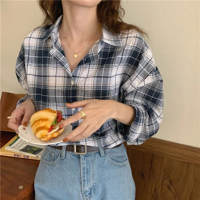 Женские рубашки с длинным рукавом, в клетку
Женские рубашки с длинным рукавом, в клетку