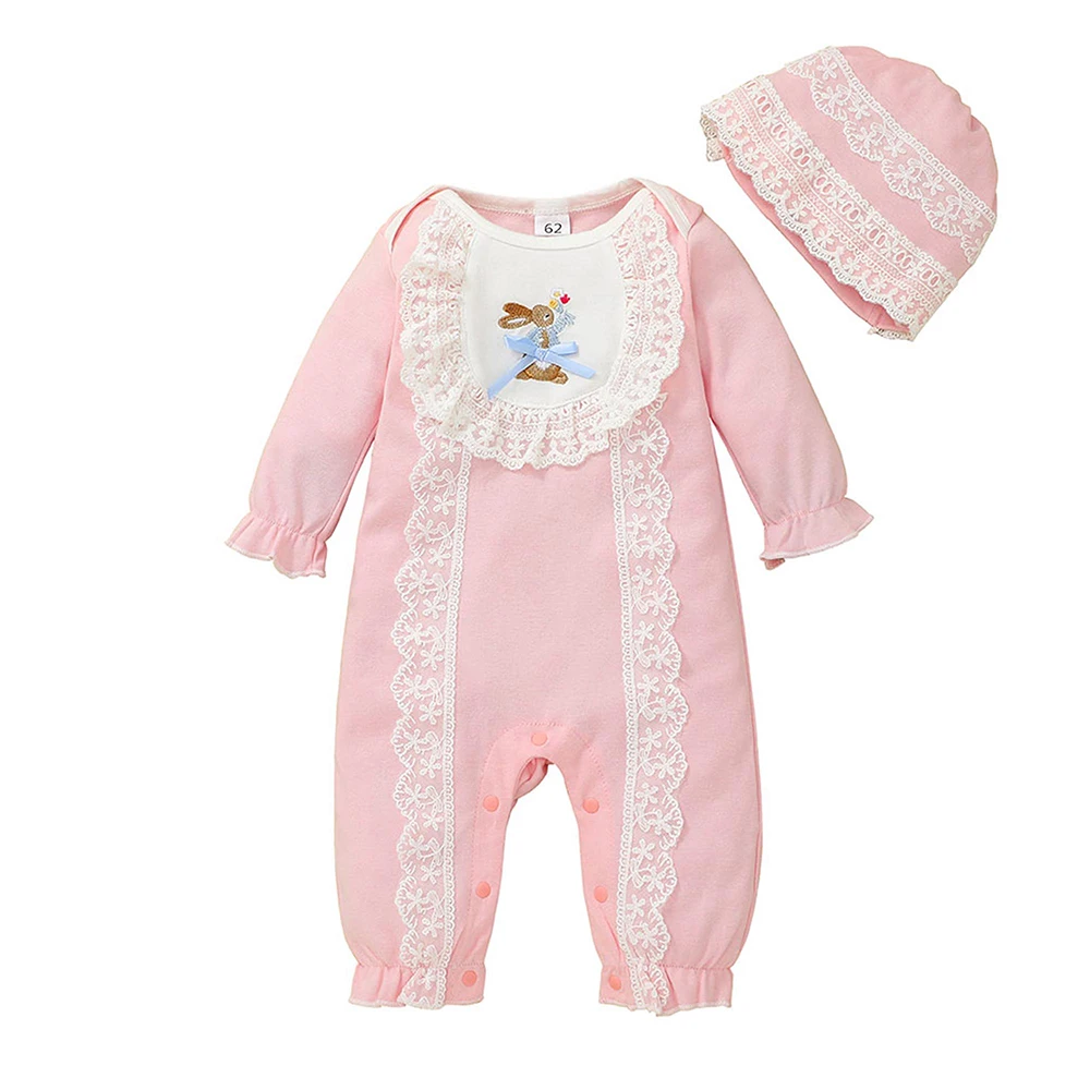 Newborn Baby Girls Rompers Pullover 2 Piece Elasticated cuffs Lace Animals Spring/Autumn Cotton Girl Embroidered O-Neck Bodysuit
Newborn Baby Girls Rompers Pullover 2 Piece Elasticated cuffs Lace Animals Spring/Autumn Cotton Girl Embroidered O-Neck Bodysuit