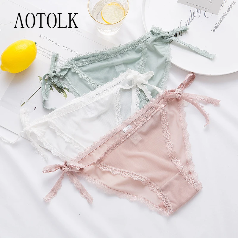 3Pac Women Underwear Sexy Lace Temptation Lingerie One Size Low-waist Shorts Female Transparent Mesh Embroidery Briefs Underpant
3Pac Women Underwear Sexy Lace Temptation Lingerie One Size Low-waist Shorts Female Transparent Mesh Embroidery Briefs Underpant