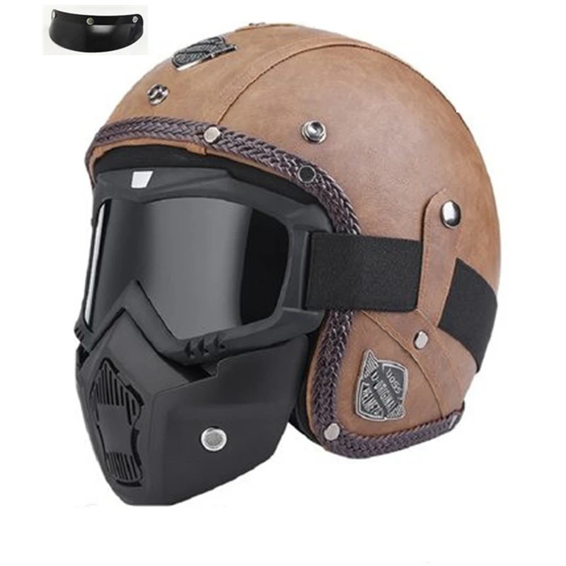 Casco Moto Vintage Scooter Cafe Racer Jet German Pilot Enduro Scccter Casque Cross Open Face Capacete Helmet Motorcycle
Casco Moto Vintage Scooter Cafe Racer Jet German Pilot Enduro Scccter Casque Cross Open Face Capacete Helmet Motorcycle