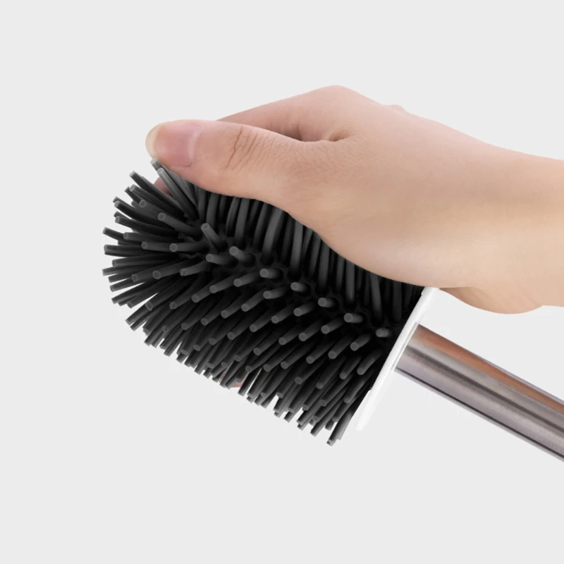Sturdy Cleaning Toilet Brush Bathroom Cleaning Bowl Brush Kit No Dead Ends