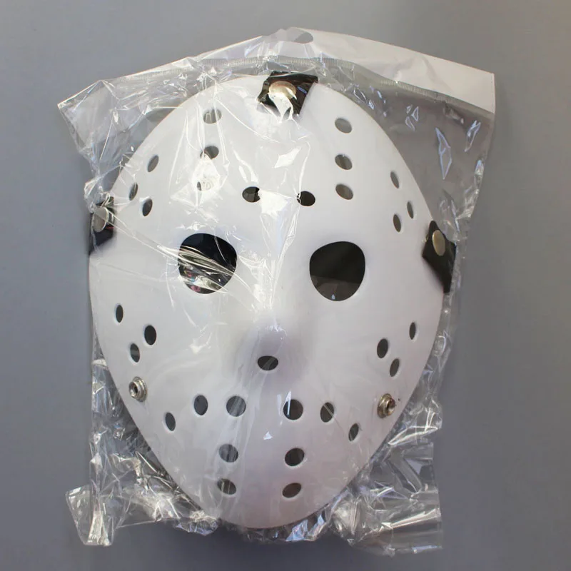 

250pcs/lot Black Friday NO.13 Jason Voorhees Freddy hockey Festival Party Full Face Old Yellow 100gram PVC For Halloween