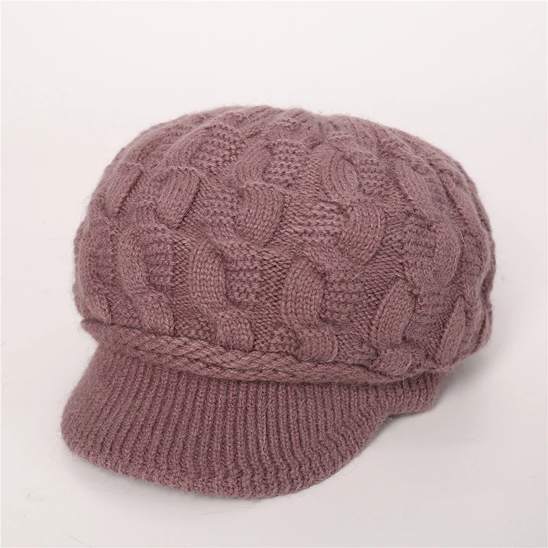 Hats for Women Autumn Winter Cap Girls Warm Plus Velvet Hat New Fashion Knitted Cap Rabbit Fur Beret Winter Women's Hats Gifts 
Hats for Women Autumn Winter Cap Girls Warm Plus Velvet Hat New Fashion Knitted Cap Rabbit Fur Beret Winter Women's Hats Gifts