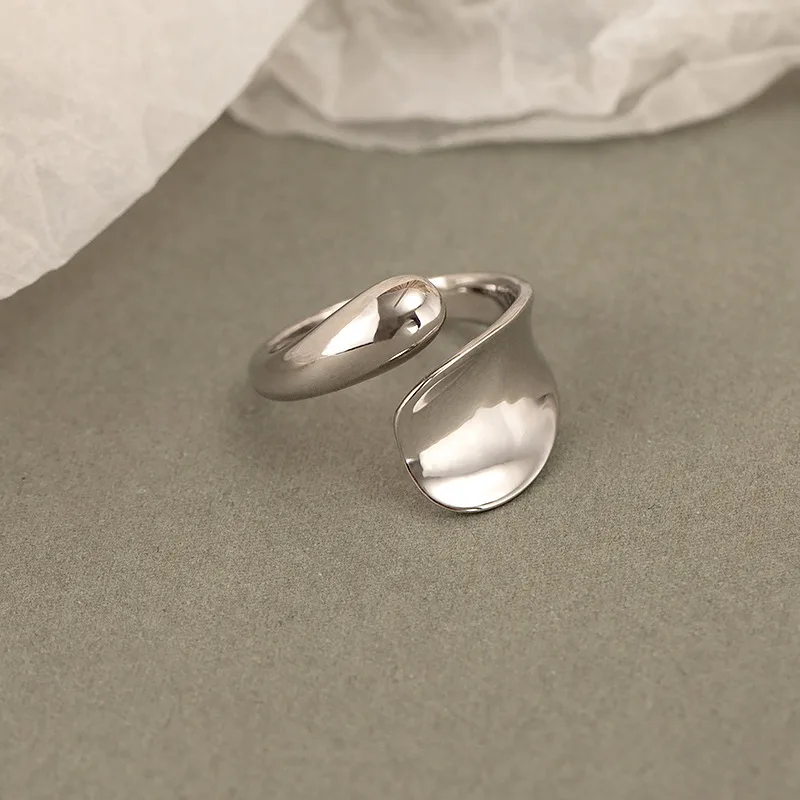 925 Sterling Silver Luster Rings For Women Korean Resizable Open Ring Anillos Plata 925 Para Mujer Party Bijoux Femme Jewelry
925 Sterling Silver Luster Rings For Women Korean Resizable Open Ring Anillos Plata 925 Para Mujer Party Bijoux Femme Jewelry