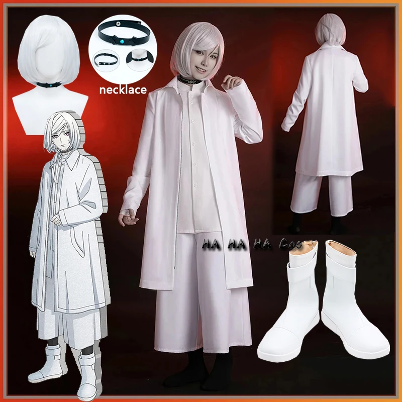 Akudama Drive Cutthroat Satsujinki Anime Cosplay Costume White Outfits Unisex Trench Pants Shirt Halloween Full Set Of Wig Shoes
Akudama Drive Cutthroat Satsujinki Anime Cosplay Costume White Outfits Unisex Trench Pants Shirt Halloween Full Set Of Wig Shoes