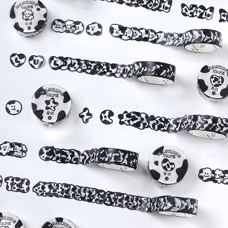 Monolithic Washi Tape Cow Dream Workshop Series Ins Black and White Hand Account Material Polaroid Decorative Sticker Stationery
Monolithic Washi Tape Cow Dream Workshop Series Ins Black and White Hand Account Material Polaroid Decorative Sticker Stationery