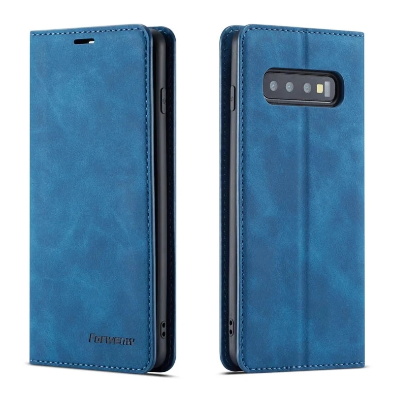 Чехол-книжка для Samsung Galaxy S10 S9 S8 Plus S10e Note 9 A6 A7 A8 2018 кожаный | Мобильные телефоны и