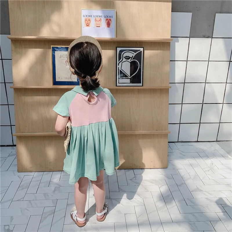 Rlyaeiz 2020 Summer New Girls Dresses Turn-Down Collar Sweet Princess Dress Two Colors Patchwork Cotton Dresses for Children
Rlyaeiz 2020 Summer New Girls Dresses Turn-Down Collar Sweet Princess Dress Two Colors Patchwork Cotton Dresses for Children