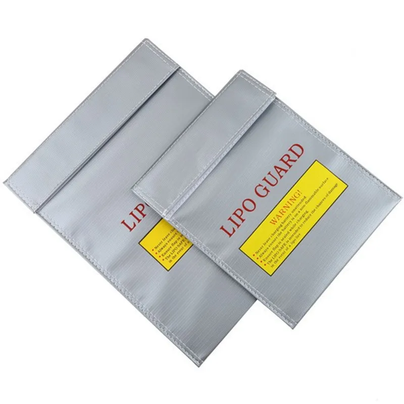 

1Pcs Fireproof RC LiPo Li-Po Battery Fireproof Safety Guard Safe Bag Charging Sack Battery Safety Guard Silver Two Size Hot!
