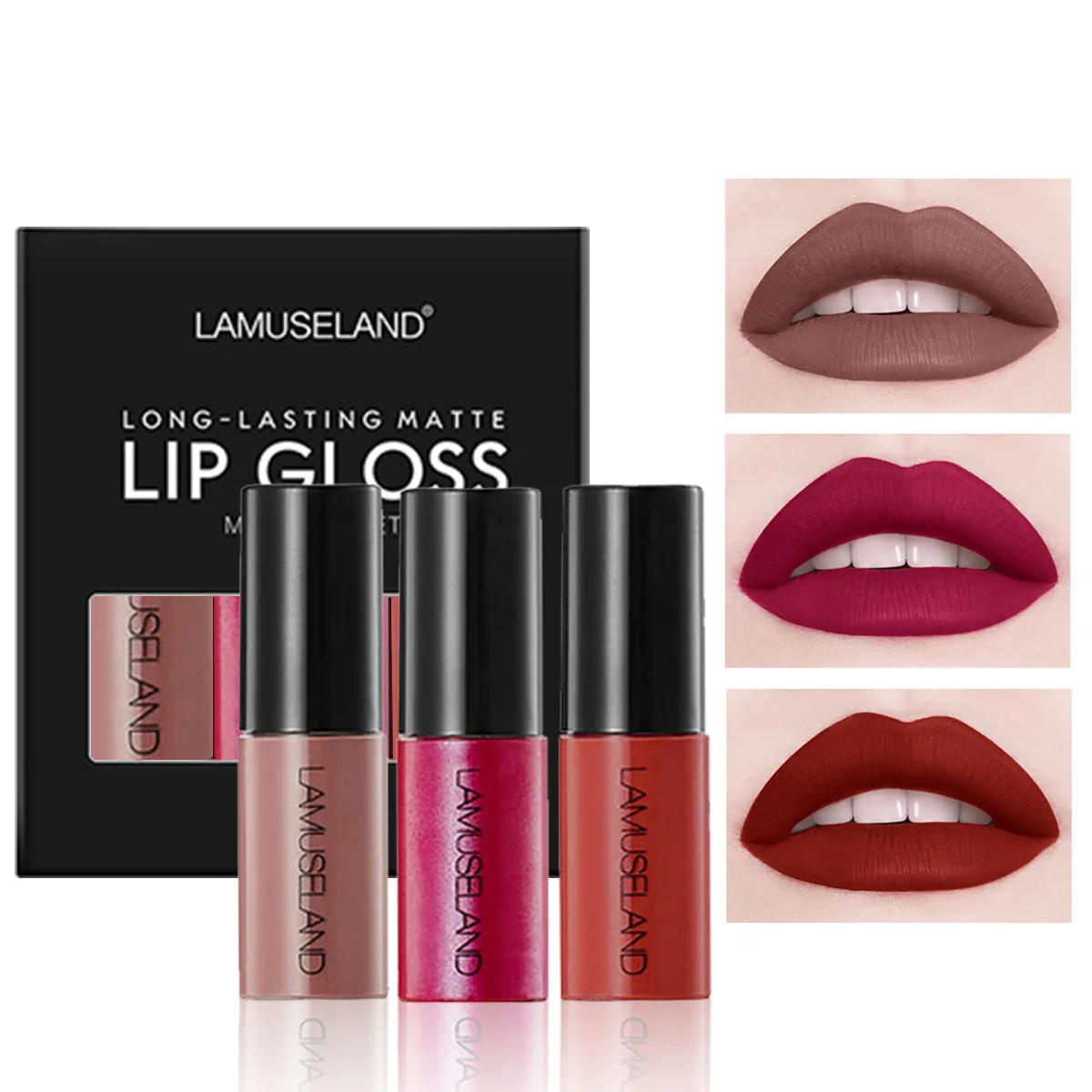 Матовый блеск для губ, водостойкий стойкий жидкий набор помад с антипригарным покрытием, тинт для губ, Женская Косметика для макияжа, 3,5 г, 3 ш...
Матовый блеск для губ, водостойкий стойкий жидкий набор помад с антипригарным покрытием, тинт для губ, Женская Косметика для макияжа, 3,5 г, 3 ш...