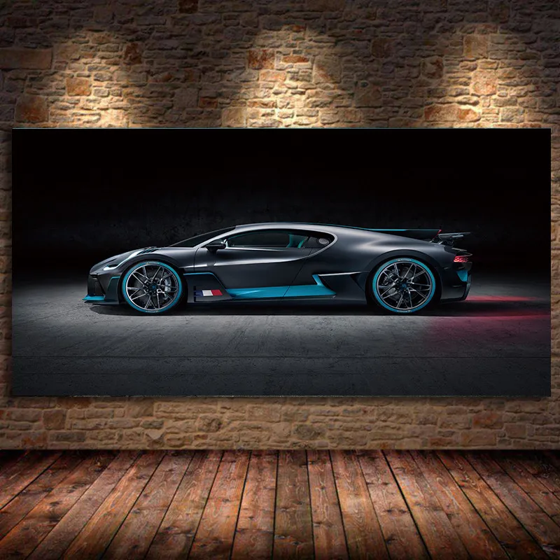 Картина на холсте без рамы 2018 Chiron Sport Red Car Concept Wall art Шелковые Плакаты современные