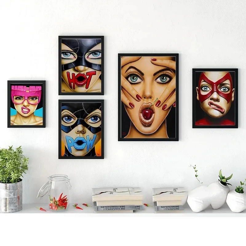 European exaggerated woman facial expression poster print wall art canvas poster decoration home decoration 
European exaggerated woman facial expression poster print wall art canvas poster decoration home decoration