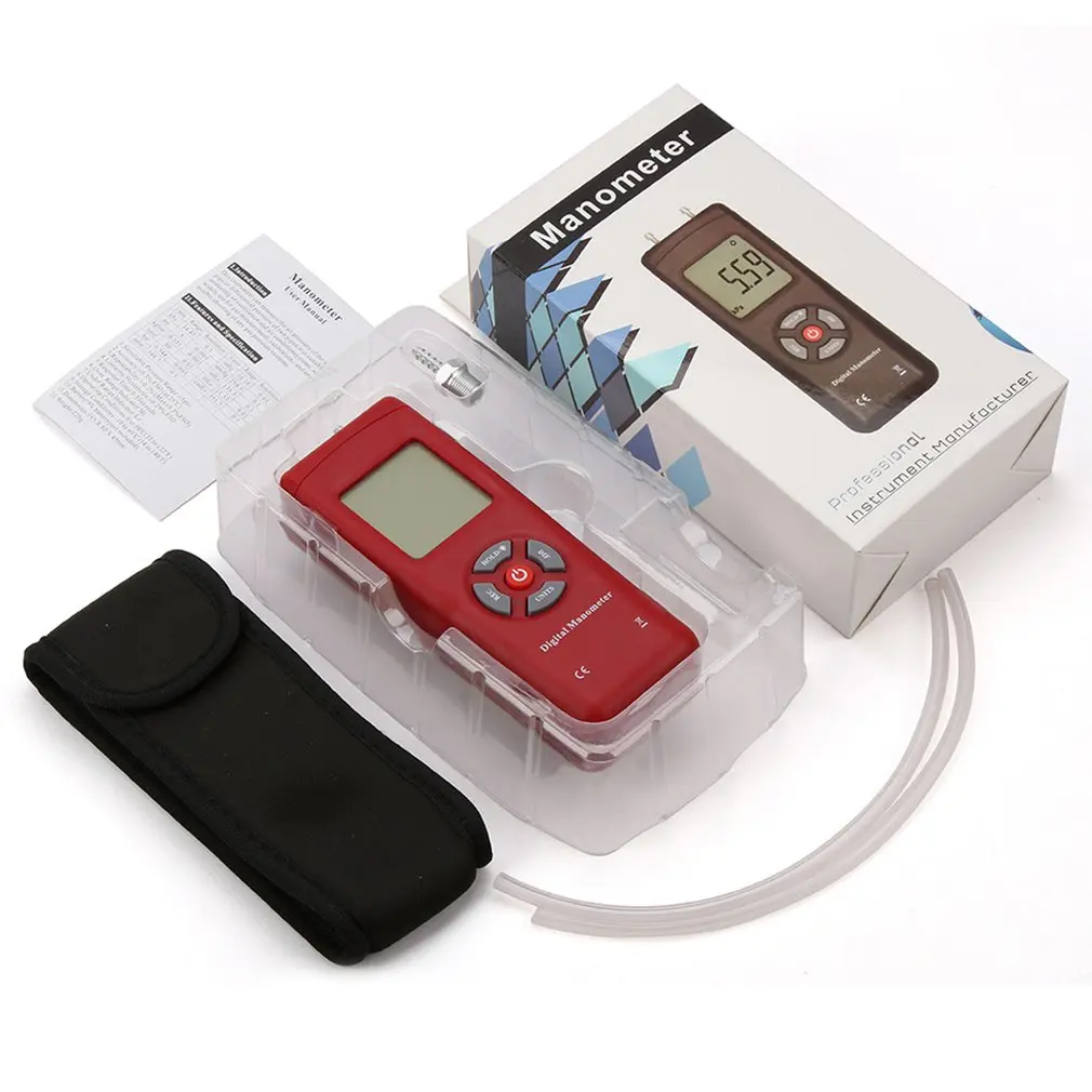 TL-100 Digital Portable Manometer Air Pressure Meter Handheld Pressure Gauges Handheld U-type Differential Pressure Meter
TL-100 Digital Portable Manometer Air Pressure Meter Handheld Pressure Gauges Handheld U-type Differential Pressure Meter