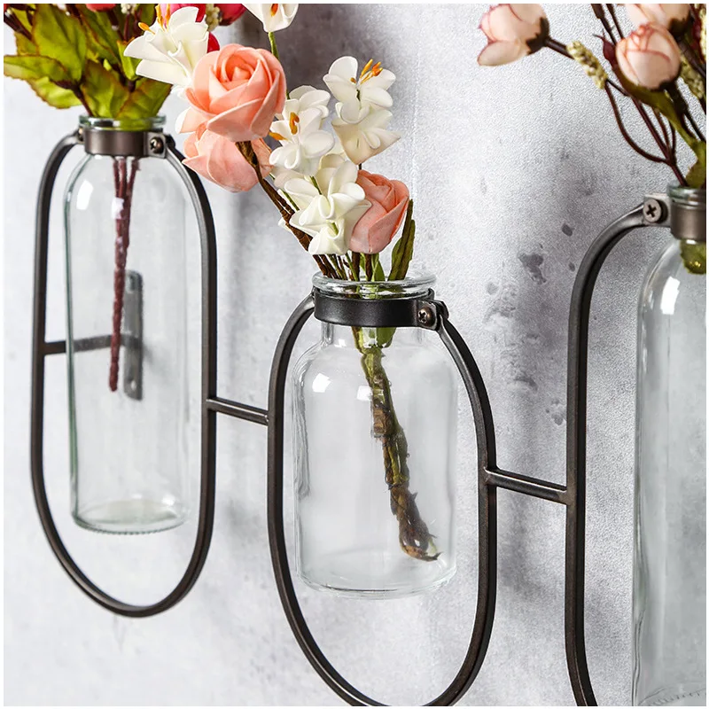 20 Inch Cylinder Wall Hanging Glass+Iron Vase Plants Flowers Hydroponic Bottle Fish Tank Home Cafe Bookstore Decor 
20 Inch Cylinder Wall Hanging Glass+Iron Vase Plants Flowers Hydroponic Bottle Fish Tank Home Cafe Bookstore Decor