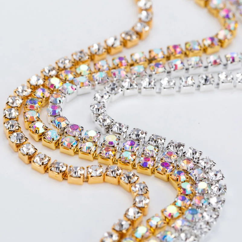 Taidian SS6 Silver Rhinestone Cup Chain 10 Yards Jewelry Finding Crystal AB Metal Rhinestone Banding Rolls
Taidian SS6 Silver Rhinestone Cup Chain 10 Yards Jewelry Finding Crystal AB Metal Rhinestone Banding Rolls