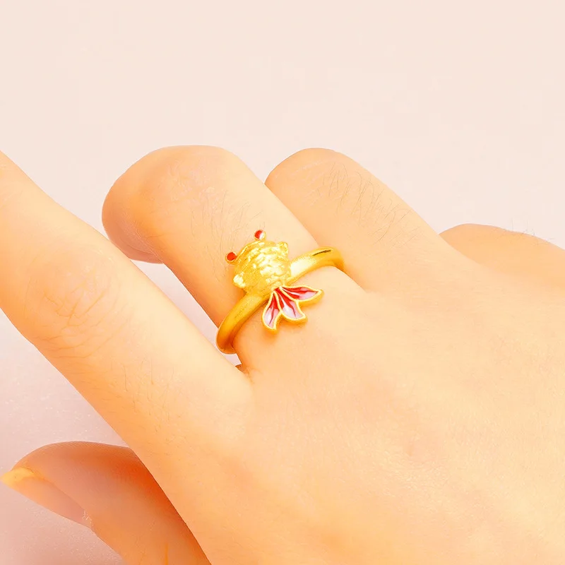 OMHXFC Wholesale RI243 European Fashion Hot Fine Woman Girl Party Birthday Wedding Gift Goldfish Carp 24KT Gold Resizable Ring
OMHXFC Wholesale RI243 European Fashion Hot Fine Woman Girl Party Birthday Wedding Gift Goldfish Carp 24KT Gold Resizable Ring