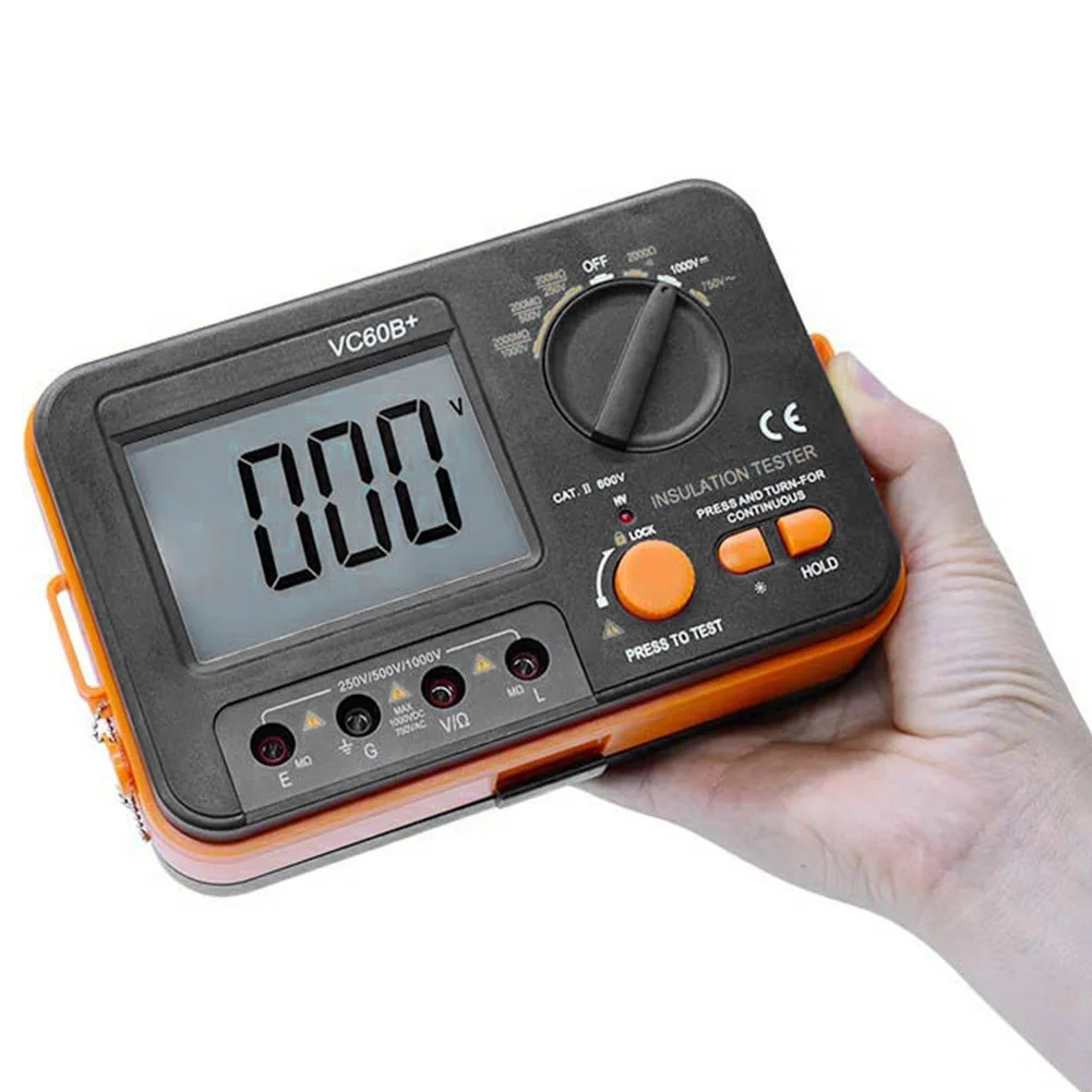 Insulation Resistance Tester DCV ACV Meter Digital Display With Test Lead Plastic High Accuracy Easy Read Measuring Tool
Insulation Resistance Tester DCV ACV Meter Digital Display With Test Lead Plastic High Accuracy Easy Read Measuring Tool