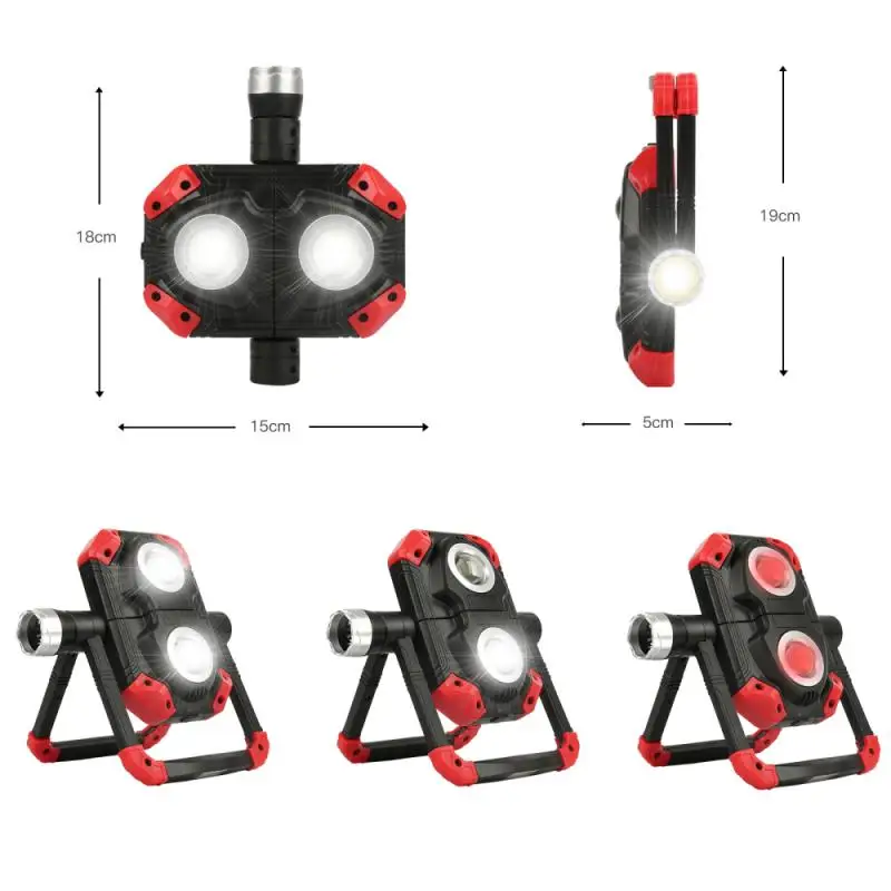 Portable LED Working Light 2COB 1LED USB Rechargeable Flood Light 360Rotation Magnetic Stand Work Light For Car Outdoor
Portable LED Working Light 2COB 1LED USB Rechargeable Flood Light 360Rotation Magnetic Stand Work Light For Car Outdoor
