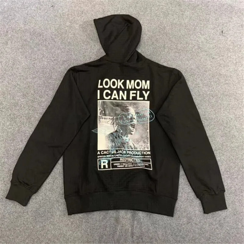 

Толстовка с надписью «i Can Fly Custom Astroworld» для мужчин и женщин, свитер в стиле хип-хоп для мамы Трэвиса Скотта,