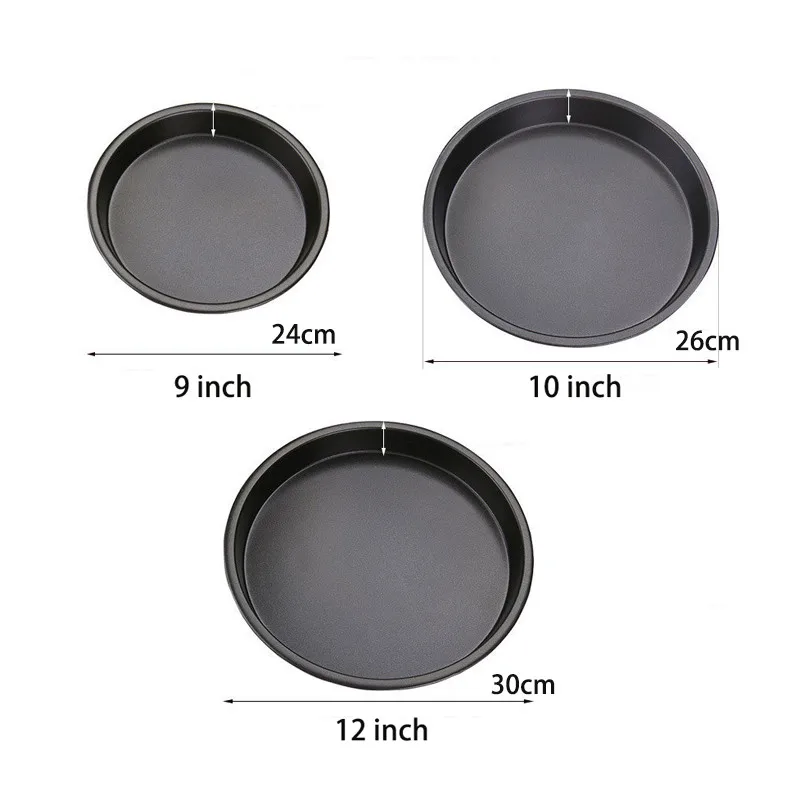 Non-stick Pizza Pan Tray Set 3pcs 9/10/12 inch Oven Baking Tray Pizza Baking Pan Tray Pizza Plate Pan Home Bakeware Pizza Tools
Non-stick Pizza Pan Tray Set 3pcs 9/10/12 inch Oven Baking Tray Pizza Baking Pan Tray Pizza Plate Pan Home Bakeware Pizza Tools