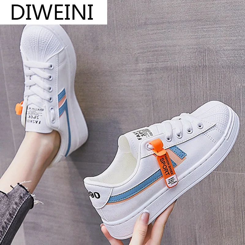 2021 Woman Sneakers Fashion Women's Shoes Color Matching Shallow Mouth Vulcanized Shoes Spring Comfortable Lace-up Casual Shoes
2021 Woman Sneakers Fashion Women's Shoes Color Matching Shallow Mouth Vulcanized Shoes Spring Comfortable Lace-up Casual Shoes
