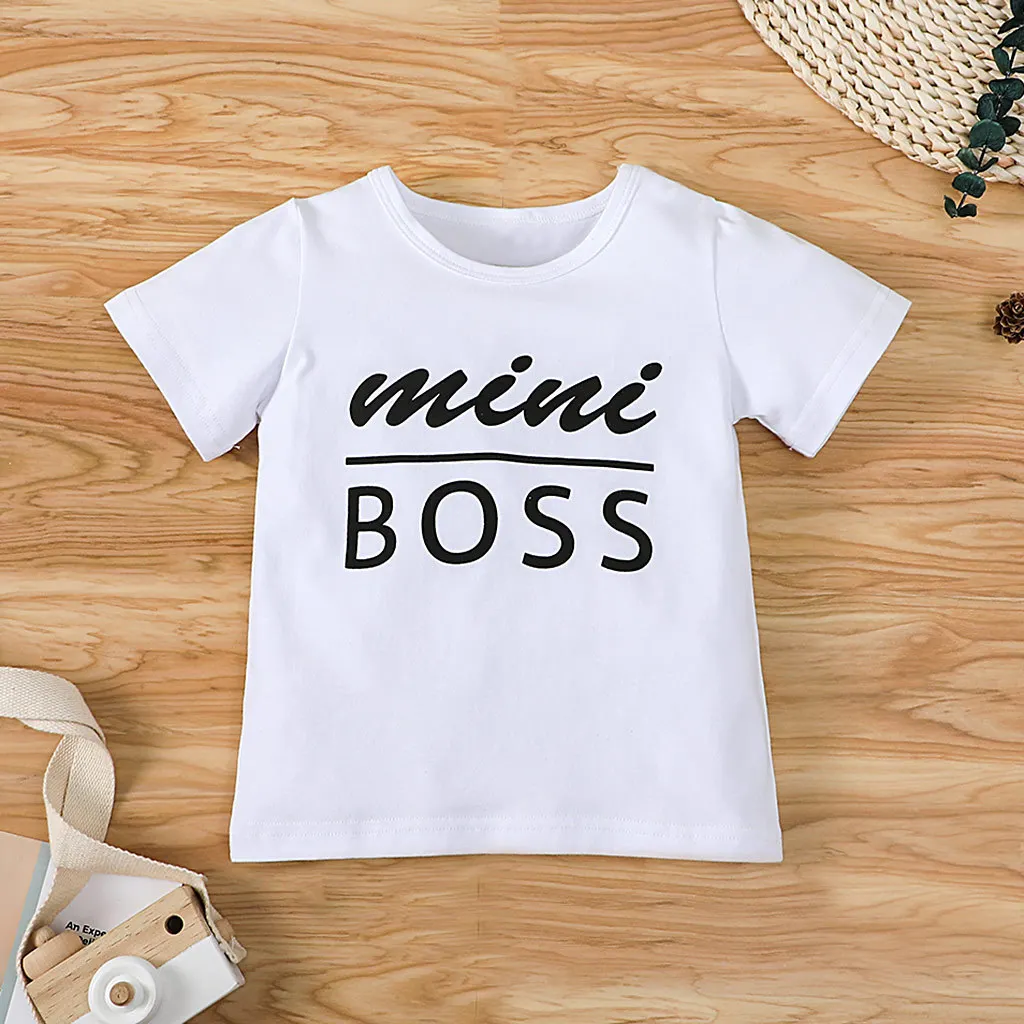 Summer New Boys Girls T-shirts Cotton Blend Letters Toddler Tops Tee Children's Clothes
Summer New Boys Girls T-shirts Cotton Blend Letters Toddler Tops Tee Children's Clothes