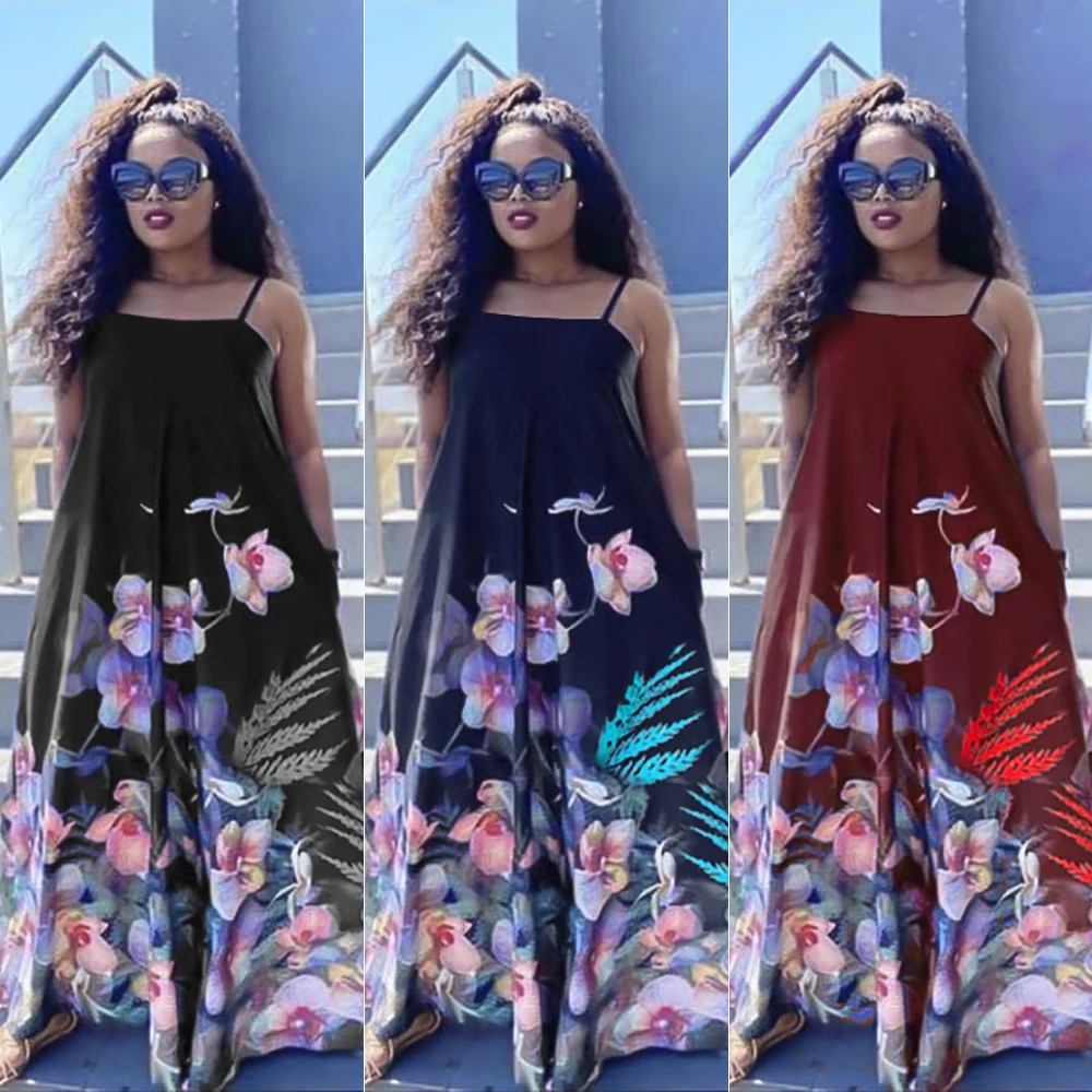 African Print Long Dresses For Women 2021 Summer Spaghetti Strap Party Dress Elegant Satin Maxi Dress Plus Size Ladies Clothing
African Print Long Dresses For Women 2021 Summer Spaghetti Strap Party Dress Elegant Satin Maxi Dress Plus Size Ladies Clothing