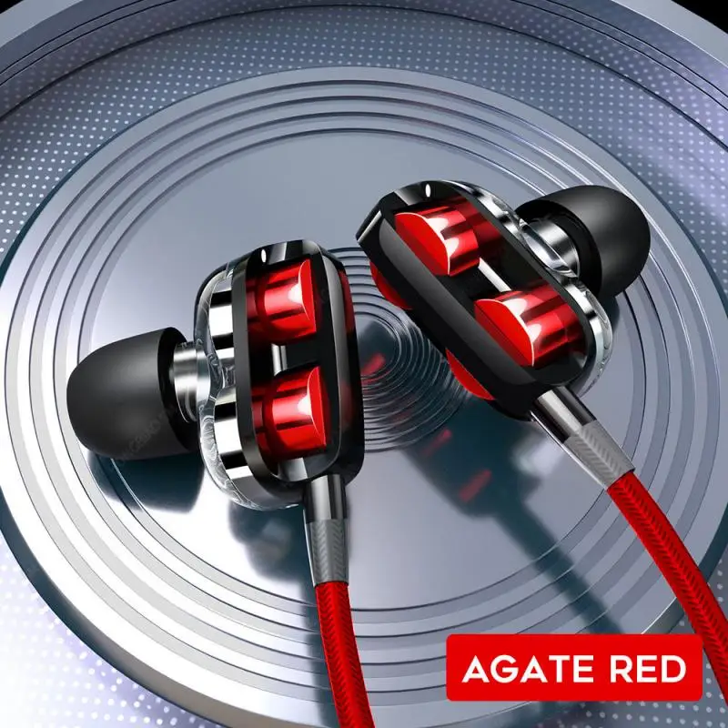 Fast Delivery Wired Headset Quad Core Bass Dual Dynamic With Built-in Mic 3.5mm In-Ear Sport Headset Universal For All Cellphone
Fast Delivery Wired Headset Quad Core Bass Dual Dynamic With Built-in Mic 3.5mm In-Ear Sport Headset Universal For All Cellphone