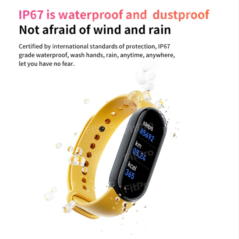 M6 Smart Bracelet Step Counting Blood Pressure Heart Rate Health Sleep Monitoring Can Remote Control Sports Bracelet Smart Watch
M6 Smart Bracelet Step Counting Blood Pressure Heart Rate Health Sleep Monitoring Can Remote Control Sports Bracelet Smart Watch
