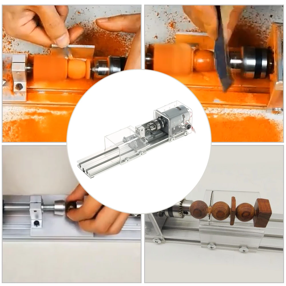 CNC Mini Lathe Machine Tools 100W DIY Woodworking Milling Machine Buddha Pearl Grinding Polishing Wood lathe Drill Rotary Tool
CNC Mini Lathe Machine Tools 100W DIY Woodworking Milling Machine Buddha Pearl Grinding Polishing Wood lathe Drill Rotary Tool