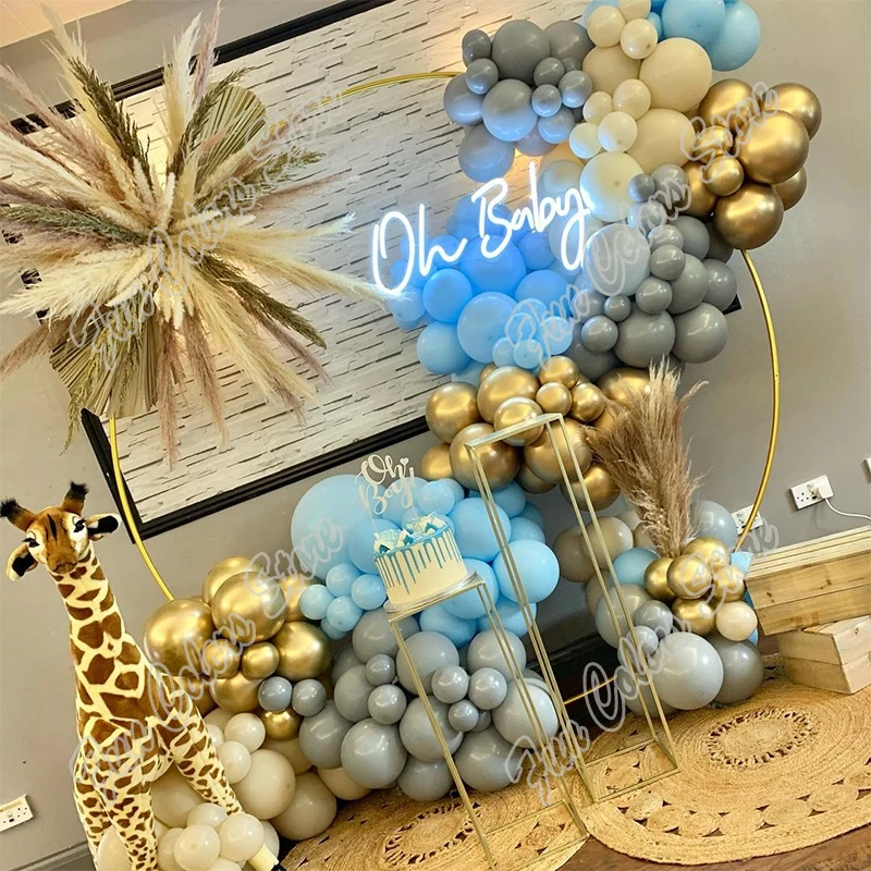 181pcs Sandy White Macaron Blue Balloon Garland Arch Wedding Birthday Balloons Decoration Party Balloons for Kids Baby Shower
181pcs Sandy White Macaron Blue Balloon Garland Arch Wedding Birthday Balloons Decoration Party Balloons for Kids Baby Shower