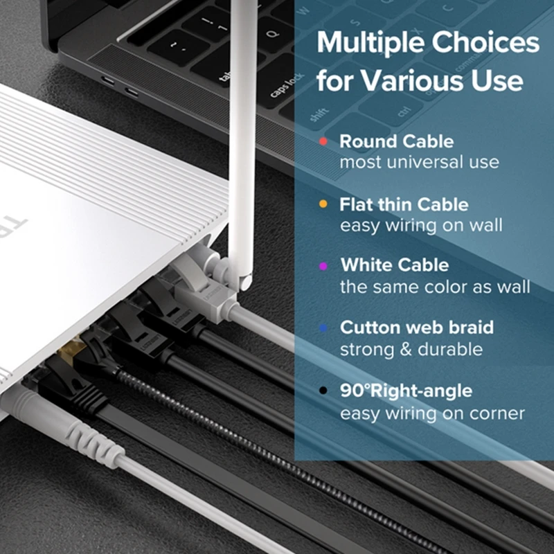 High-Quality Ethernet Cable Cat6 Lan Cable UTP CAT 6 RJ 45 Network Cable Patch Cord for Laptop Router RJ45 Network Cable
High-Quality Ethernet Cable Cat6 Lan Cable UTP CAT 6 RJ 45 Network Cable Patch Cord for Laptop Router RJ45 Network Cable