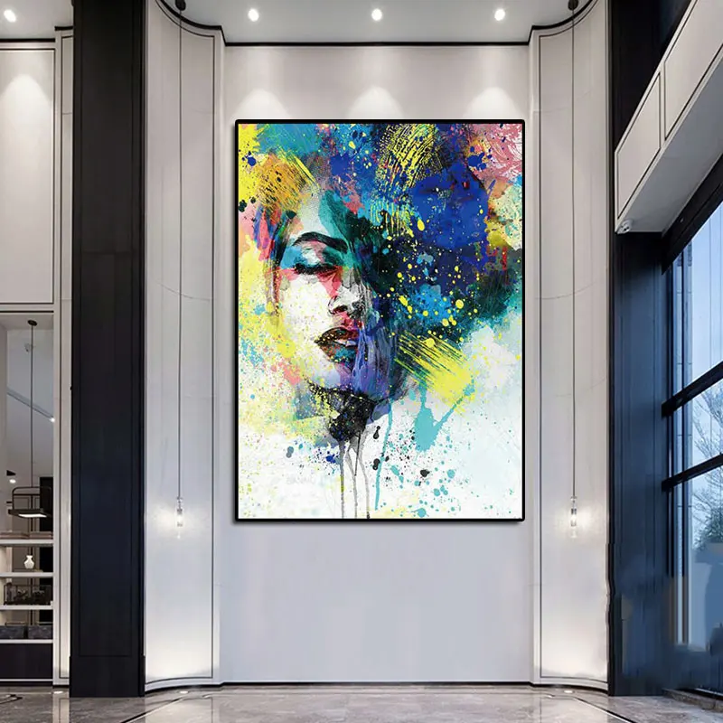 Colorful African Abstract Woman Pictures Canvas Painting Cuadros Oil Painting Poster Modern Wall Art Decor Home for Livingroom
Colorful African Abstract Woman Pictures Canvas Painting Cuadros Oil Painting Poster Modern Wall Art Decor Home for Livingroom