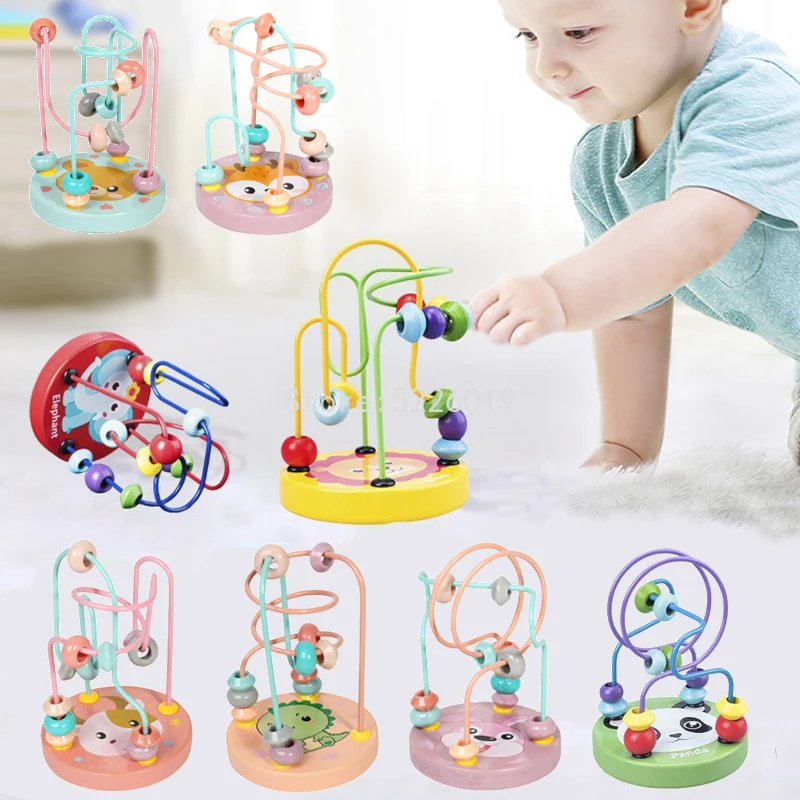 Baby Montessori Educational Math Toy Wooden Mini Circles Bead Wire Maze Roller Coaster Abacus Puzzle Toys Newborn Rattles Toys
Baby Montessori Educational Math Toy Wooden Mini Circles Bead Wire Maze Roller Coaster Abacus Puzzle Toys Newborn Rattles Toys