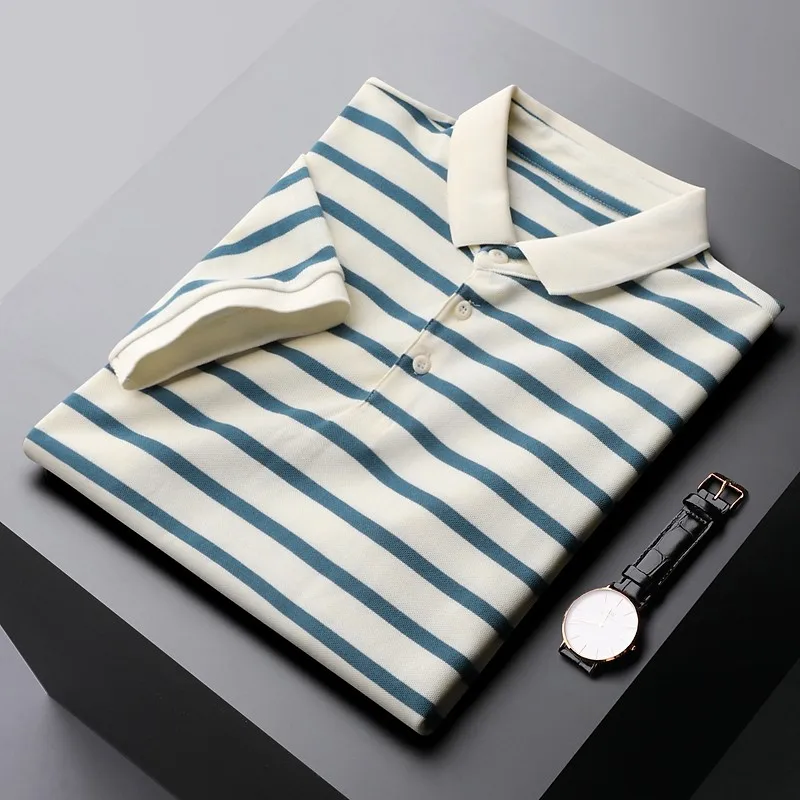 Brand Summer Cotton Male T-shirts Luxury Short Sleeve Pique Stripe Mens T-shirts Fashion Slim Fit Casual Man T-shirts 3XL
Brand Summer Cotton Male T-shirts Luxury Short Sleeve Pique Stripe Mens T-shirts Fashion Slim Fit Casual Man T-shirts 3XL