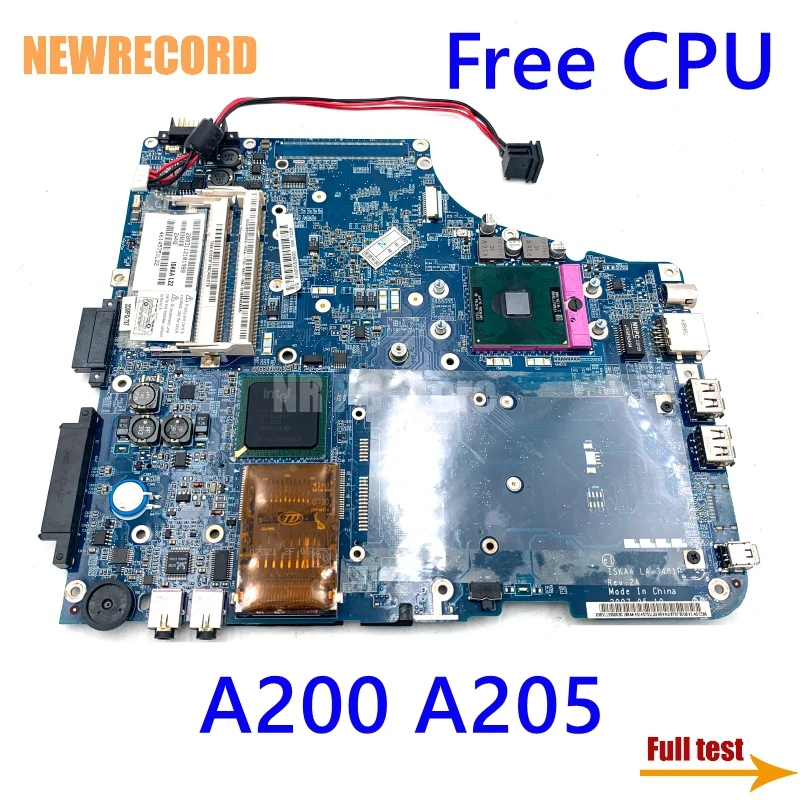 NEWRECORD K000052930 ISKAA LA 3481P материнская плата для ноутбука Toshiba Satellite A200 A205 GM965 DDR2