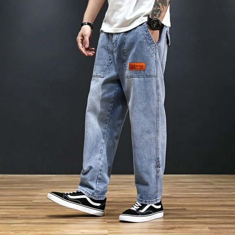 Loose Street Style Straight Pants Jeans Men Fashion Brand Wide Leg Overalls Retro Trend Leisure Youth Denim Baggy Trousers Y796
Loose Street Style Straight Pants Jeans Men Fashion Brand Wide Leg Overalls Retro Trend Leisure Youth Denim Baggy Trousers Y796