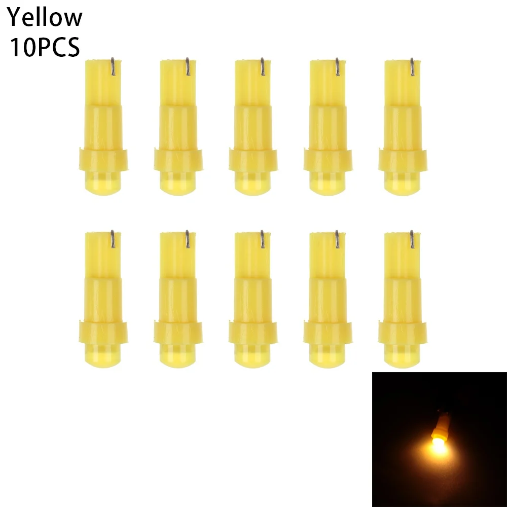 10Pcs T5 COB 1LED 12V Wedge Car Interior Bulbs Car Dashboard Gauge Instrument Lights Bulbs
10Pcs T5 COB 1LED 12V Wedge Car Interior Bulbs Car Dashboard Gauge Instrument Lights Bulbs